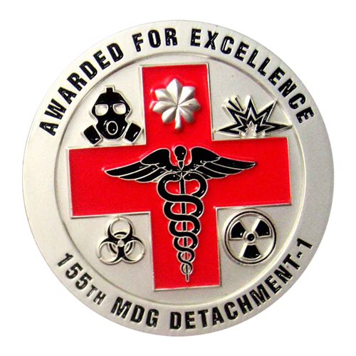 155 MDG Det 1 Commander Challenge Coin - View 2