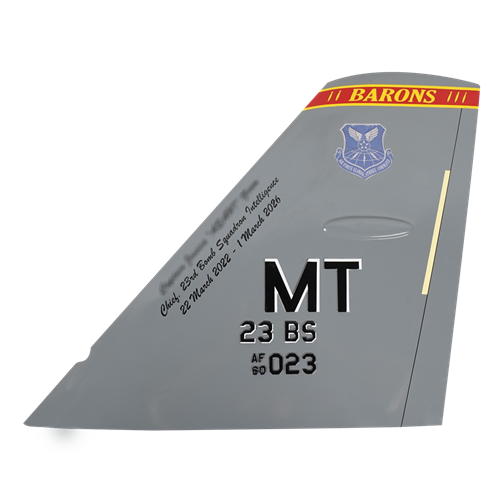 69 BS B-52H Stratofortress Custom Airplane Tail Flash - View 2