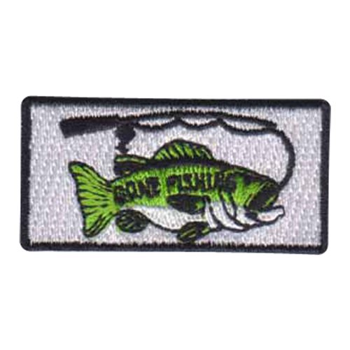 3 SOS Gone Fishing Pencil Patch