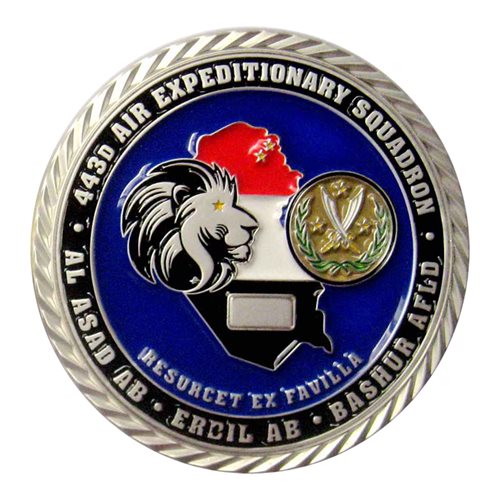 443 AES OIR Commander Challenge Coin - View 2