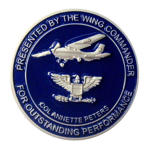 CAP new Mexico Wing Commander Peters Challenge Coin - View 2