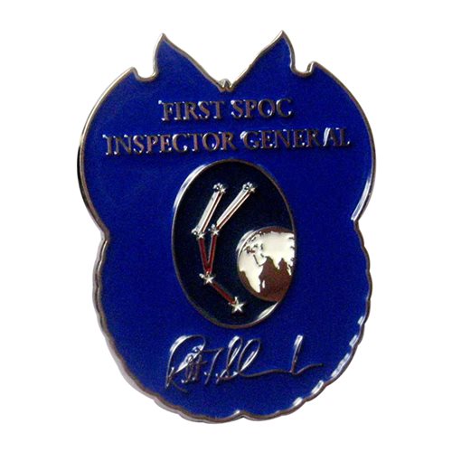 Space Operations Command Inspector General Challenge Coin - View 2