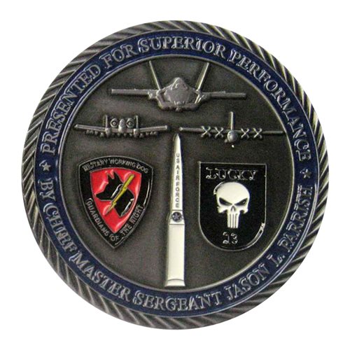 56 SFS Msgt Parrish Challenge Coin - View 2