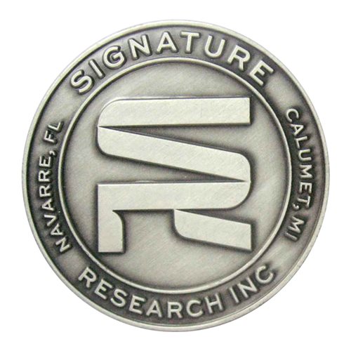 Signature Research Inc Drone Challenge Coin