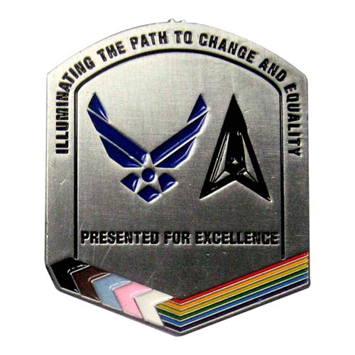 DAF LGBTQ Initiative Team Challenge Coin  - View 2