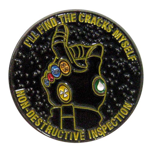 103 MXS Non Destructive Inspection Challenge Coin  - View 2