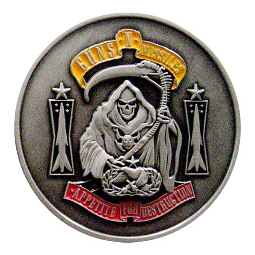 104 AMXS Guns N Missiles Challenge Coin - View 2
