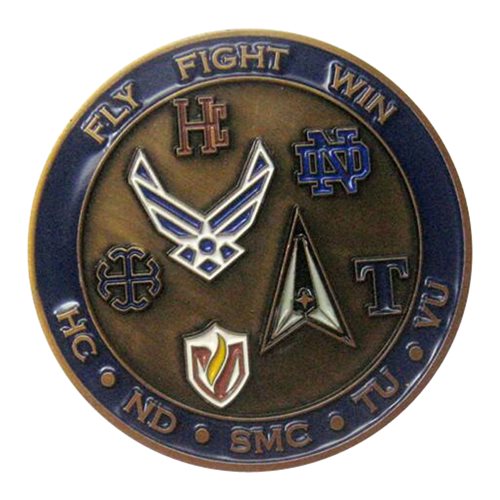 AFROTC Det 225 Notre Dame The Flyin Irish Challenge Coin - View 2