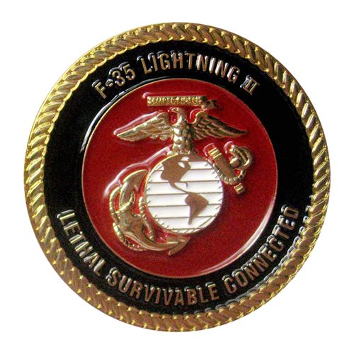 LM USMC F-35 Challenge Coin - View 2