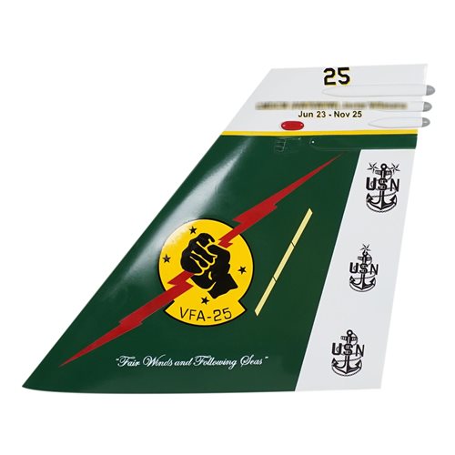 VFA-25 F/A-18 Airplane Tail Flash - View 3