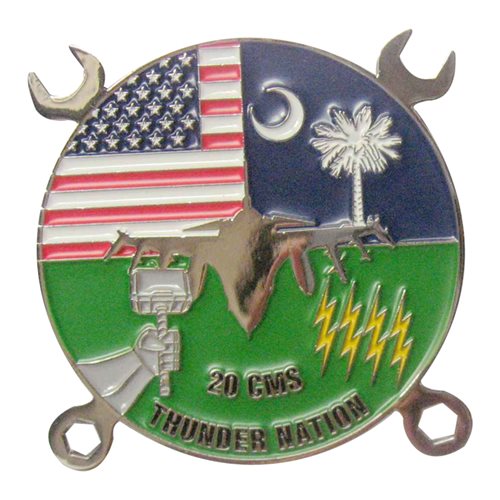 20 CMS Thunder Commander Challenge Coin - View 2