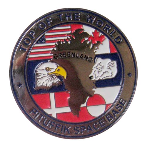 821 SBG Pituffik Space Base Commander Challenge Coin - View 2