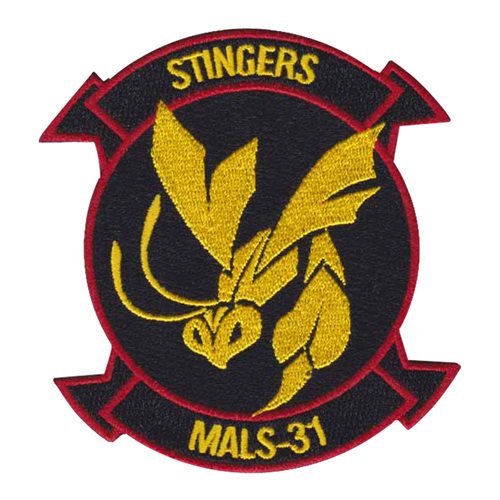 MALS-31 Stingers Black Patch | Marine Aviation Logistics Squadron 31 ...