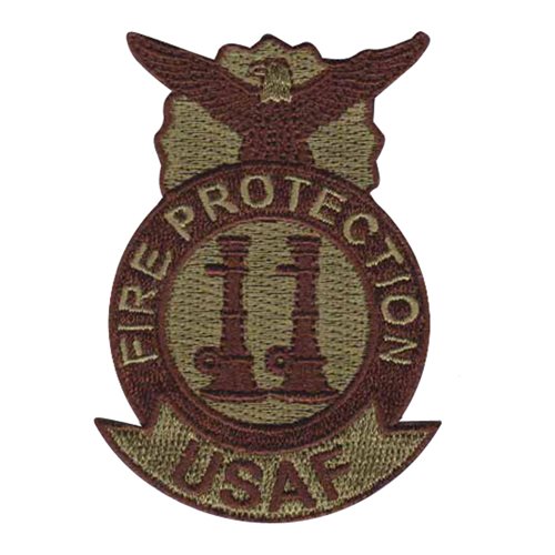 個人装備 USAF  FIRE PROTECTION USAF Fire Protection Rank Decal