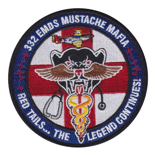 332 EMDS Mustache Mafia Patch