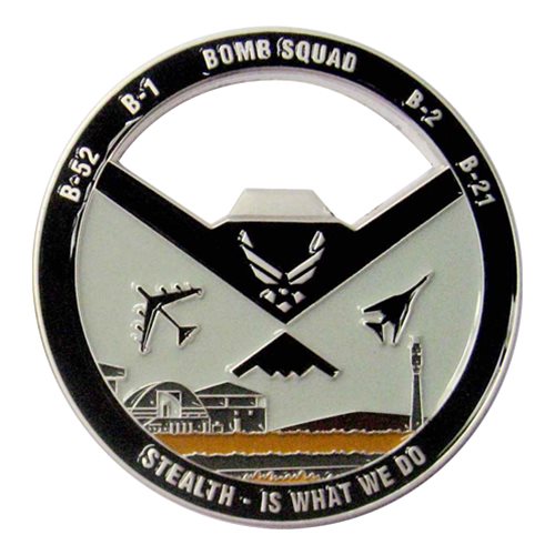 Northrop Grumman B-21 Bottle Opener Challenge Coin - View 2
