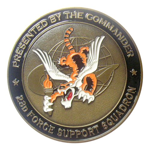 23 FSS Total Support Commander Challenge Coin - View 2