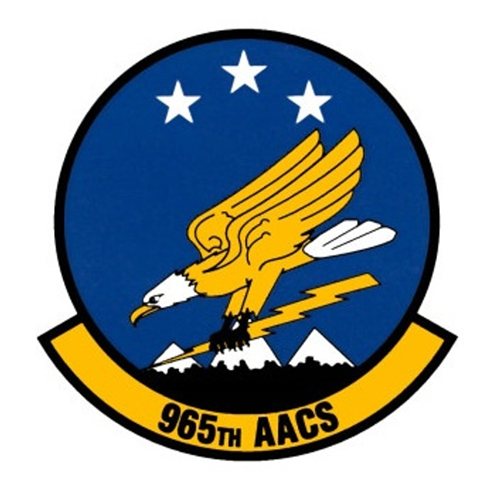 STARBURST ORIGINAL PATCH Tinker AFB USAF 965TH AIRBORNE AIR CONTROL SQ E-3- 