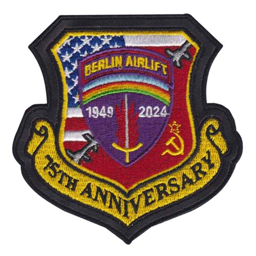 76 ARS Berlin Airlift 75 Anniversary Patch With Leather 