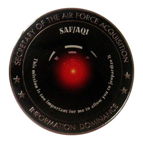 SAF AQI HAL-9000 Challenge Coin - View 2
