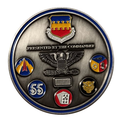 20 MXG Weasel Maintainers Gaggle Commander Challenge Coin - View 2