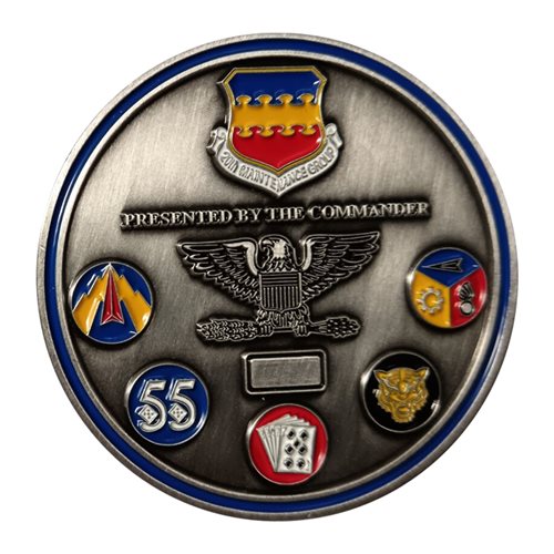 20 MXG Weasel Maintainers Gaggle Commander Challenge Coin - View 2