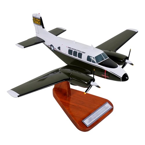 Beechcraft Queen Air 65 (U-8F) Custom Airplane Model  - View 4
