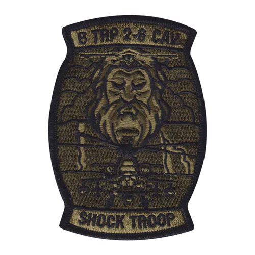 B Troop 2-6 CAV 25th CAB Shock Troop Zeus OCP Patch