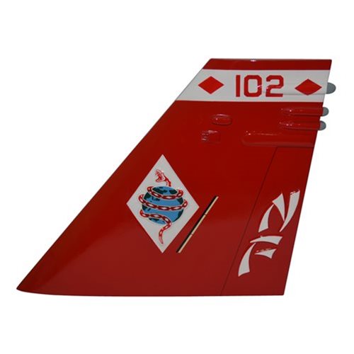 VFA-102 F/A-18E Custom Airplane Tail Flash - View 2