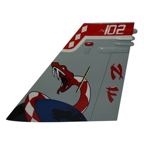 VFA-102 F/A-18E Custom Airplane Tail Flash - View 4