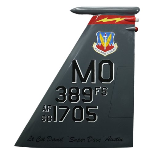 389 FS F-15E Strike Eagle Custom Airplane Tail Flash - View 2