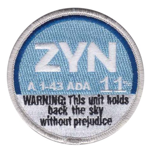 A 1-43 ADA Zyn Patch | A 1st Battalion, 43rd Air Defense