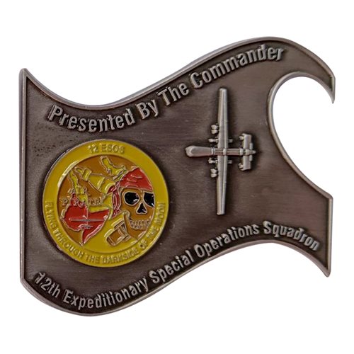 12 ESOS Commander Bottle Opener Challenge Coin - View 2