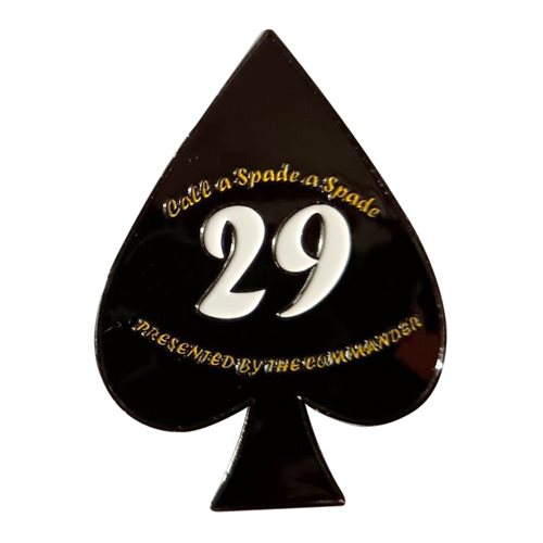 29 TES Gamecocks Commander Challenge Coin - View 2