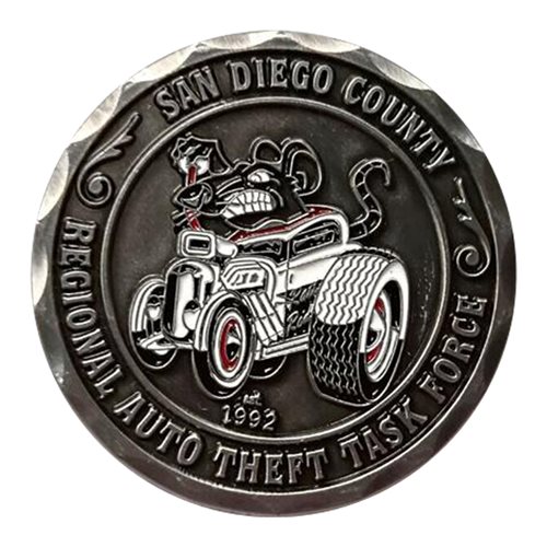 San Diego County Regional Auto Theft Task Force Challenge Coin