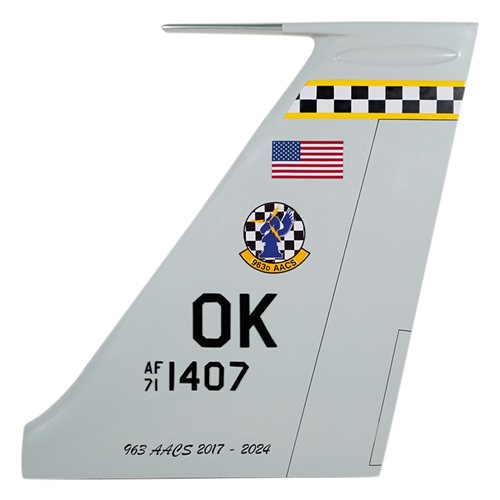 963 AACS E-3 Sentry Custom Airplane Tail Flash - View 2