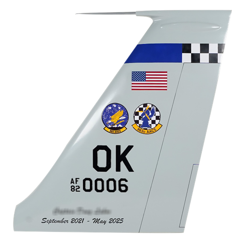 963 AACS E-3 Sentry Custom Airplane Tail Flash - View 4