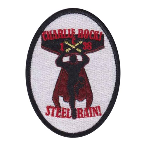 C BTRY 1-38 FAR Charlie Rock Steel Rain Patch | Charlie Battery 1st ...