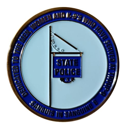 Connecticut State Police 1941 2023 Challenge Coin - View 2