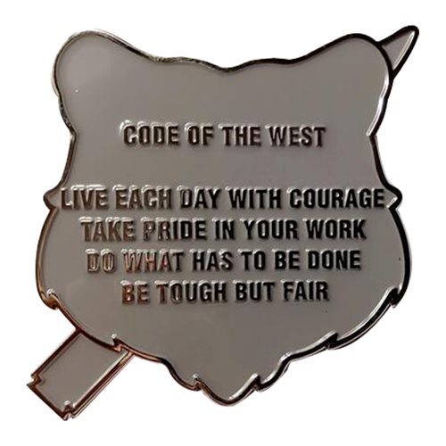 341 MW DCOM Code Of the WestChallenge Coin - View 2