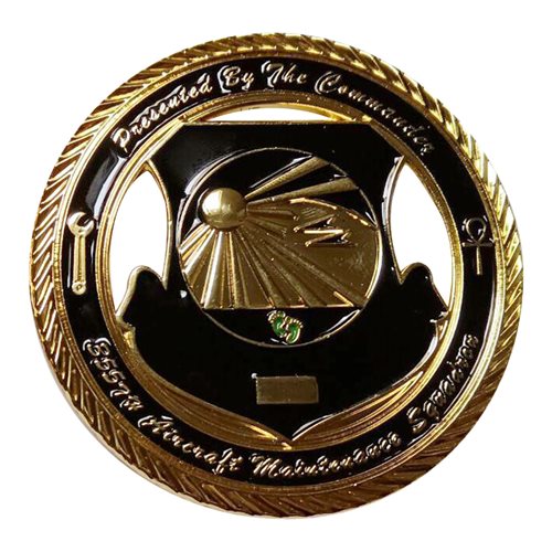 355 AMXS Commander Challenge Coin - View 2