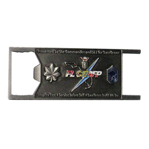 125 MDG Det 1 Commander Bottle Opener Challenge Coin - View 2