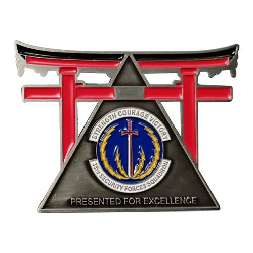 35 SFS First in Defense Challenge Coin - View 2