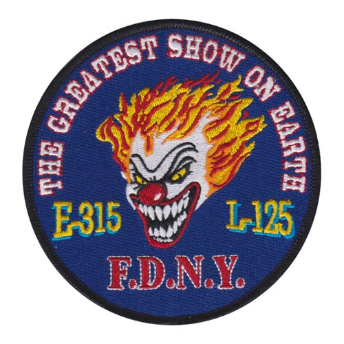 FDNY The Greatest Show On Earth Blue Patch