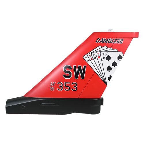 77 FS F-16C Falcon Custom Airplane Tail Flash - View 2