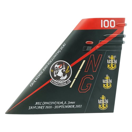 VFA-41 F/A-18E/F Super Hornet Airplane Tail Flash - View 2