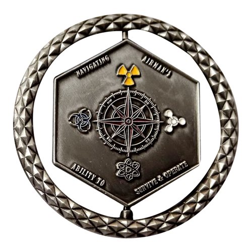 315 CEF Emergency Management Spinner Challenge Coin - View 2