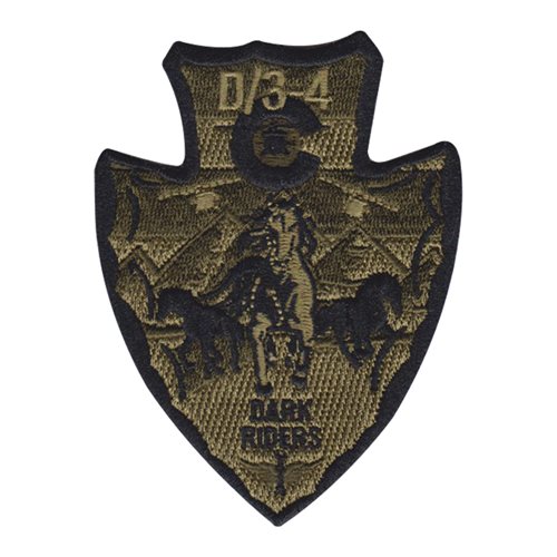 B Co. 3-4 AHB Dark Riders Arrowhead OCP Patch