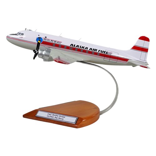 Alaska Air Fuel Douglas DC-4 Custom Aircraft Model - View 2