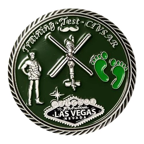 355 AMXS Training Test CIVSAR Challenge Coin - View 2